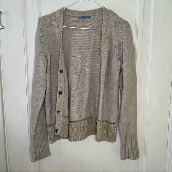 Simply Vera Vera Wang Sweaters - Simply Vera Vera Wang Gold Threaded Cardigan